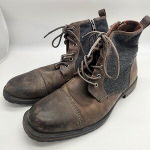 Aston Grey Collection Ankle Boot With Zipper Size 9.5